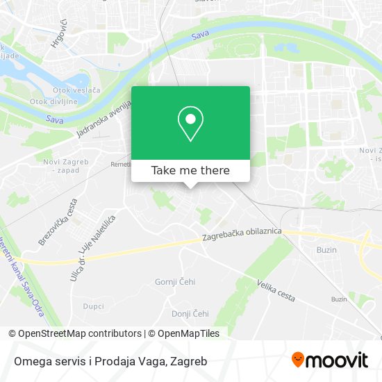 Omega servis i Prodaja Vaga map