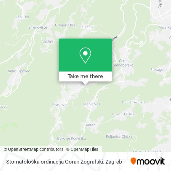 Stomatološka ordinacija Goran Zografski map