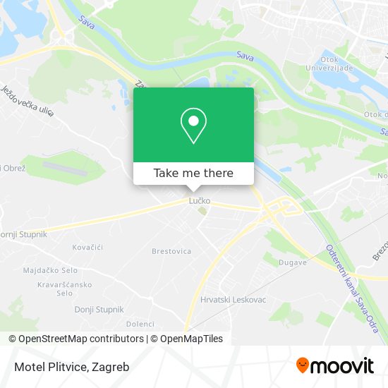 Motel Plitvice map