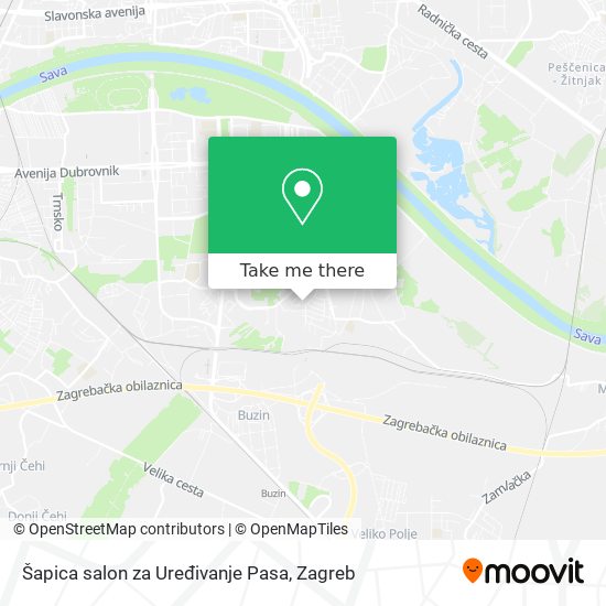 Šapica salon za Uređivanje Pasa map