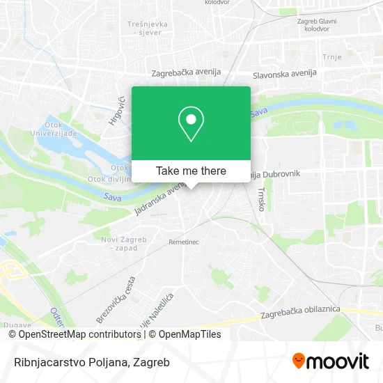 Ribnjacarstvo Poljana map