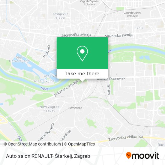 Auto salon RENAULT- Štarkelj map