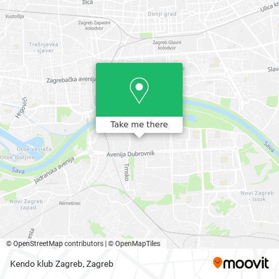 Kendo klub Zagreb map