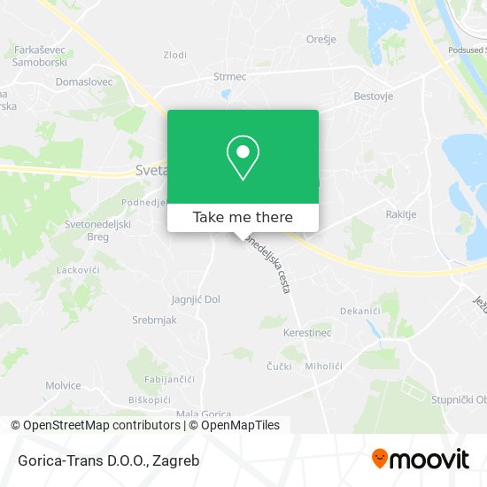 Gorica-Trans D.O.O. map