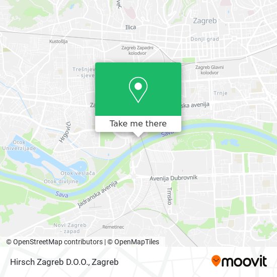 Hirsch Zagreb D.O.O. map