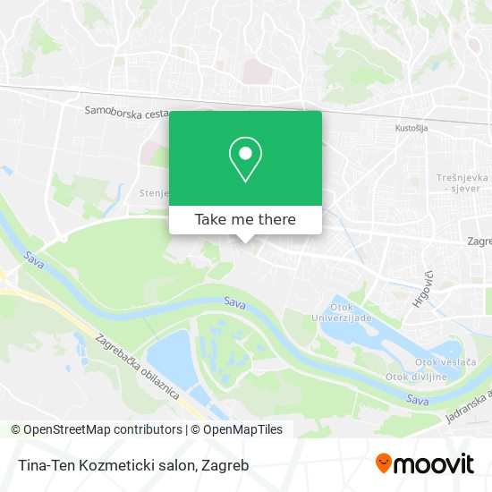 Tina-Ten Kozmeticki salon map