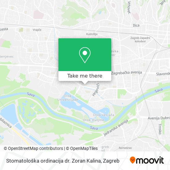 Stomatološka ordinacija dr. Zoran Kalina map