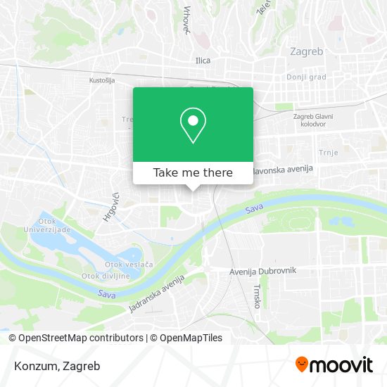 Konzum map