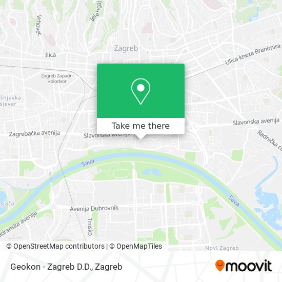 Geokon - Zagreb D.D. map