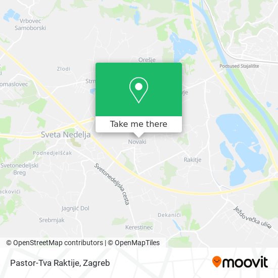 Pastor-Tva Raktije map