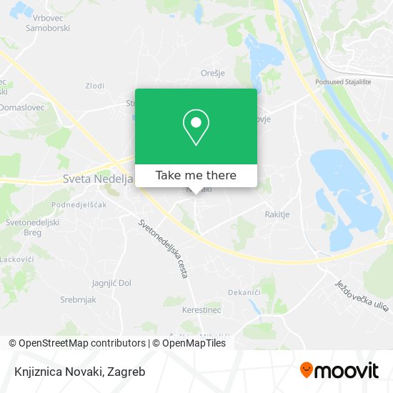 Knjiznica Novaki map