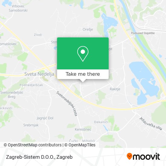 Zagreb-Sistem D.O.O. map
