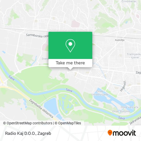 Radio Kaj D.O.O. map