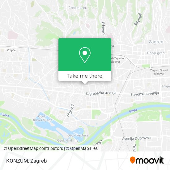KONZUM map
