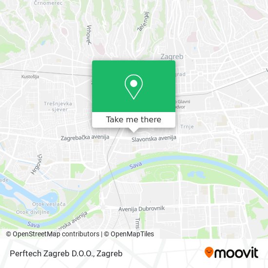 Perftech Zagreb D.O.O. map