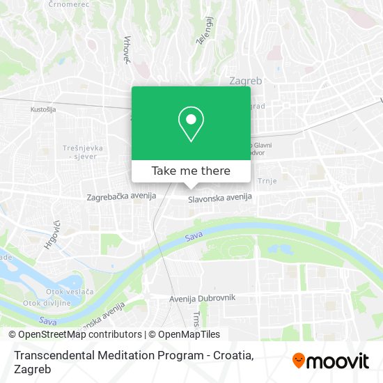 Transcendental Meditation Program - Croatia map