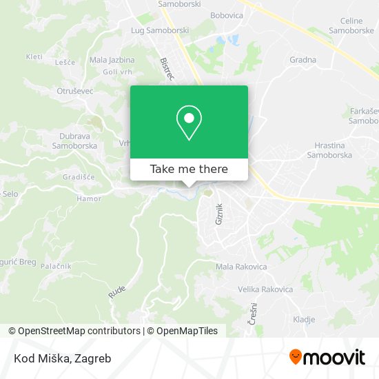 Kod Miška map