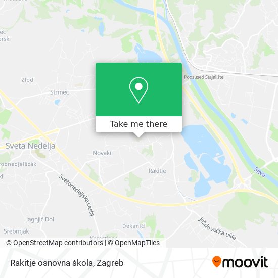 Rakitje osnovna škola map