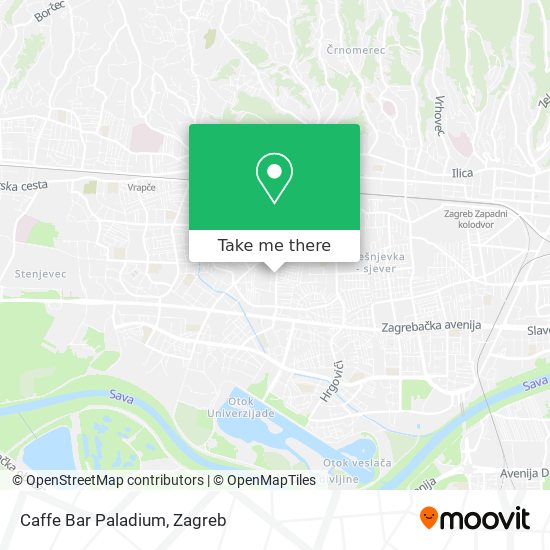 Caffe Bar Paladium map