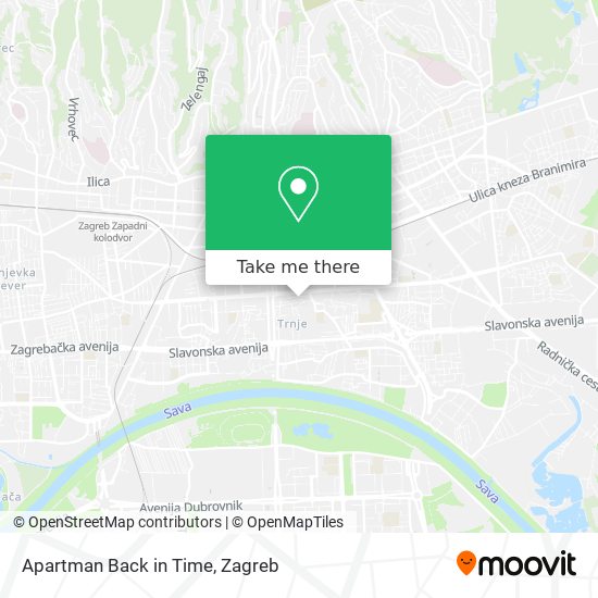 Apartman Back in Time map