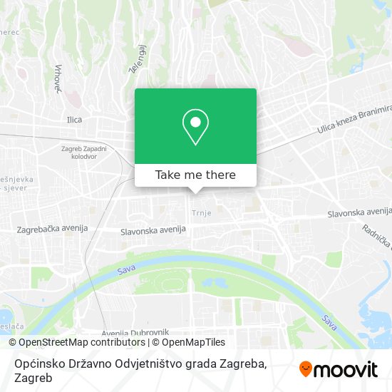 Općinsko Državno Odvjetništvo grada Zagreba map