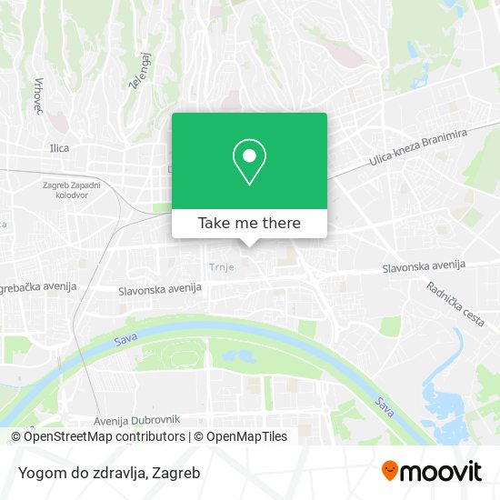 Yogom do zdravlja map