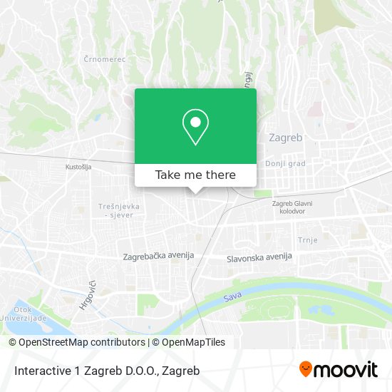 Interactive 1 Zagreb D.O.O. map