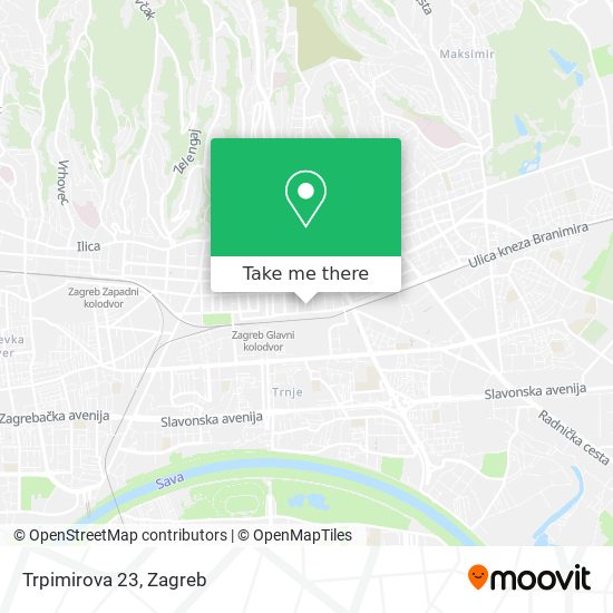 Trpimirova 23 map