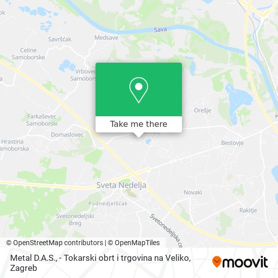 Metal D.A.S., - Tokarski obrt i trgovina na Veliko map