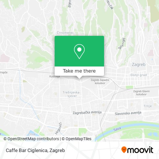 Caffe Bar Ciglenica map