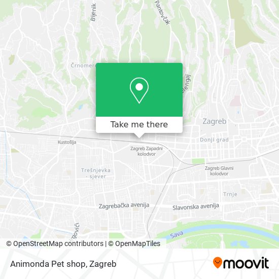 Animonda Pet shop map