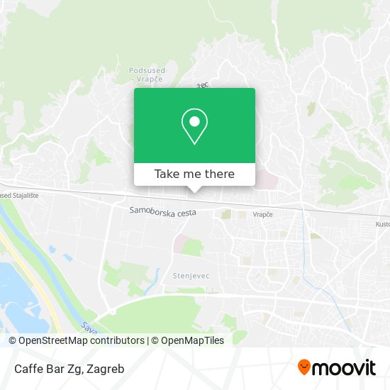 Caffe Bar Zg map