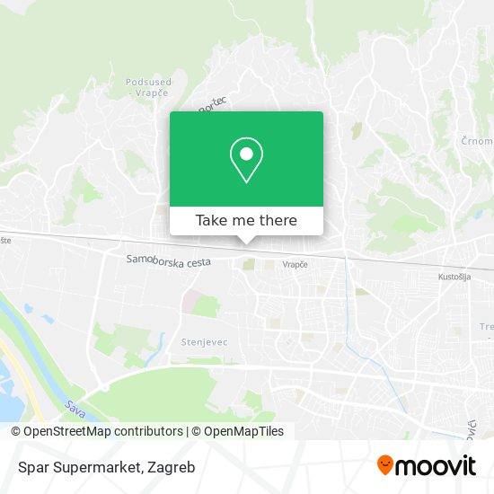 Spar Supermarket map