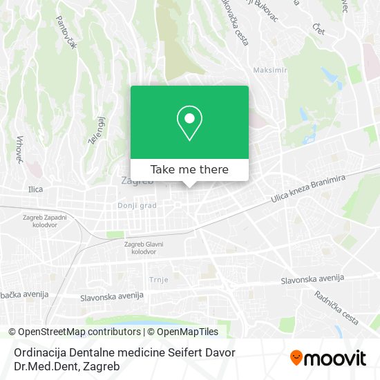 Ordinacija Dentalne medicine Seifert Davor Dr.Med.Dent map