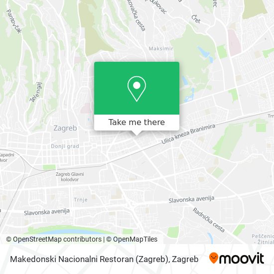 Makedonski Nacionalni Restoran (Zagreb) map