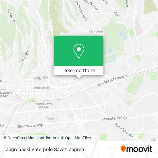 Zagrebački Vaterpolo Savez map