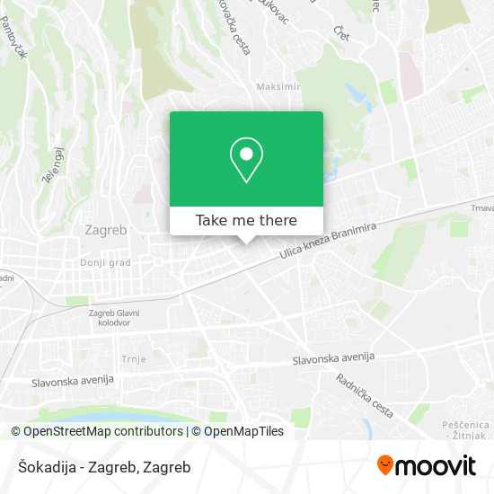 Šokadija - Zagreb map