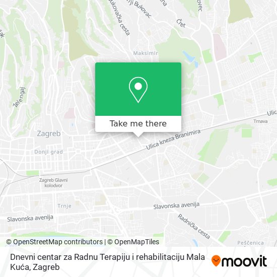 Dnevni centar za Radnu Terapiju i rehabilitaciju Mala Kuća map