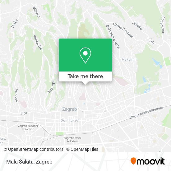 Mala Šalata map