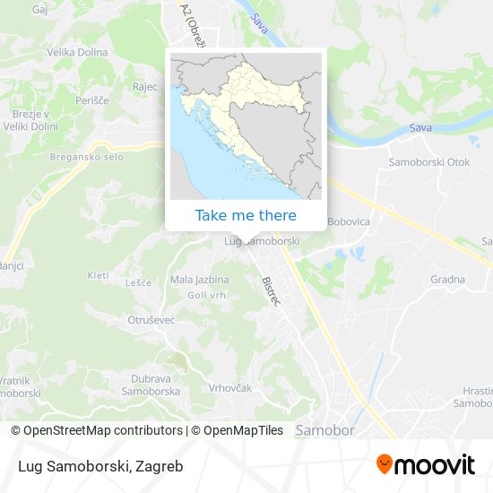 Lug Samoborski map