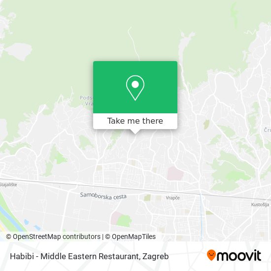 Habibi - Middle Eastern Restaurant map