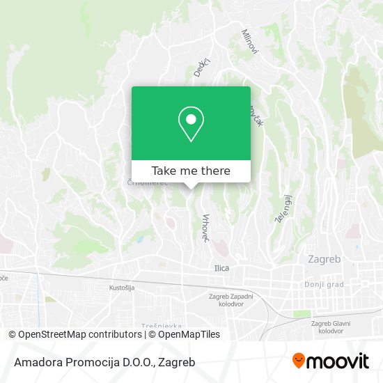 Amadora Promocija D.O.O. map