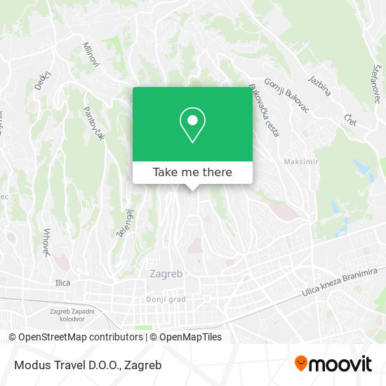 Modus Travel D.O.O. map