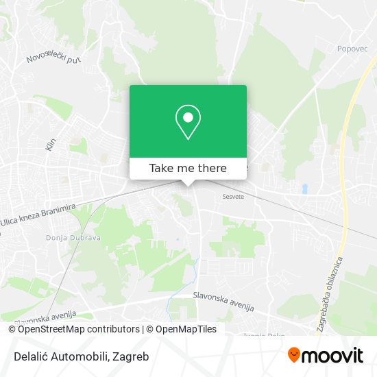 Delalić Automobili map