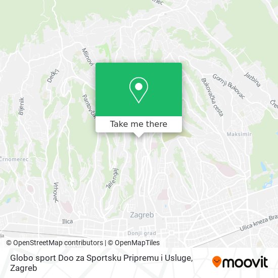 Globo sport Doo za Sportsku Pripremu i Usluge map