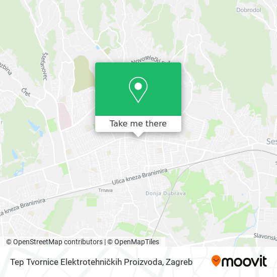 Tep Tvornice Elektrotehničkih Proizvoda map