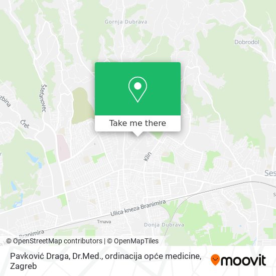 Pavković Draga, Dr.Med., ordinacija opće medicine map