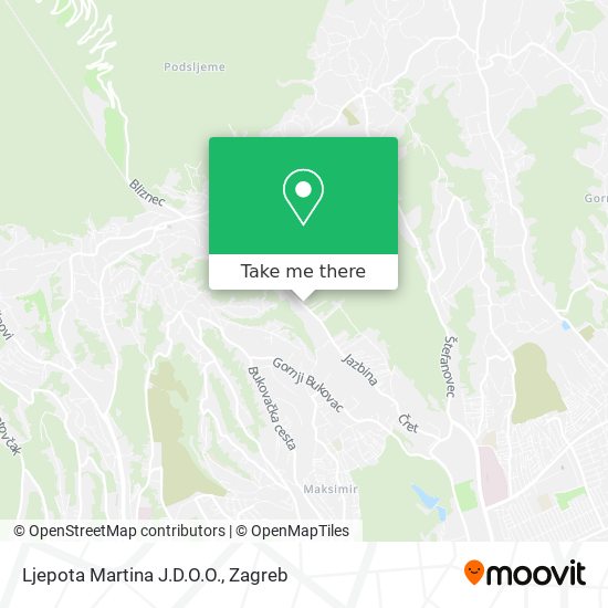 Ljepota Martina J.D.O.O. map