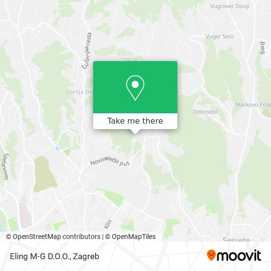 Eling M-G D.O.O. map