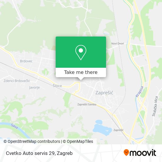Cvetko Auto servis 29 map
